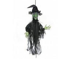 Decoración bruja animada Halloween Única