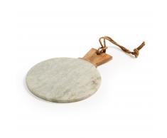 Kave Home Tabla De Cortar Atla,..., En Madera,Piedra / Cerámica - Natural,Blanco