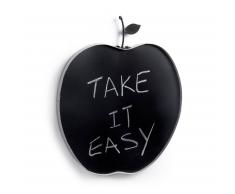 Kave Home Pizarra Riley, Manzana, En Metal - Negro,Blanco