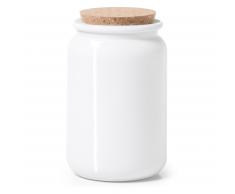 Kave Home Tarro Milho, Blanco 20 Cm, En Cristal - Blanco