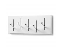 Kave Home Perchero Andrey, En Metal - Plata,Blanco
