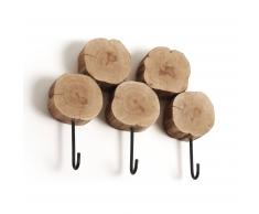 Kave Home Perchero Loft, En Madera,Metal - Natural,Marrón