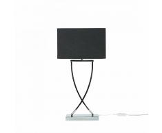 Beliani Lámpara De Mesa - Iluminación De Noche - Metal - Negro - Yasuni (51035)