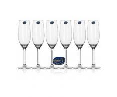 Otras bodegas Lote 6 copas de cava cristal de bohemia