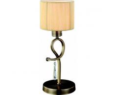 STYLO LIGHTING Lampara sobremesa modelo MARTE cuero 1 luz