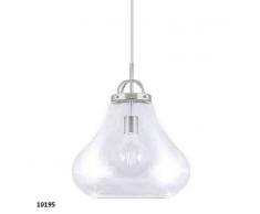ALEMAR Lampara colgante CAPRI niquel sat. cristal