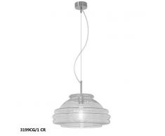 AJP ILUMINACION Lampara VEGA, cristal-cromo