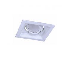 FABRILAMP Foco Empotrable Legolas 1xgu10 Blanco 10x10 Bombilla No Incluida