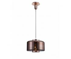 MANTRA Lampara 1 Luz - Grande SERIE JARRAS ACABADO ROSA GOLD GLASS-COOPER METAL