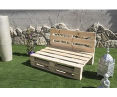 Sofa PALETS Lijado Y Cepillado - Medida 120cm X 80cm -Interior/Exterior Nuevo-Natural Sillon PALETS