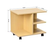 Multi función Muebles Mesa de café, Mesa Auxiliar, Soporte de TV, Cama Mesa de Freno Ruedas Cuestiones