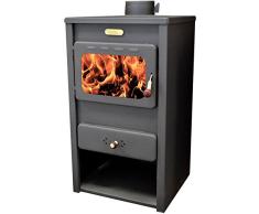 Estufa de leña Log quemador chimenea para calefacción kupro directa estilo