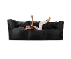 Big Bertha Original, Puf Sofá Modular, Negro