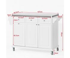 Carro de Cocina con Cajones » Compra barato Carros de Cocina con