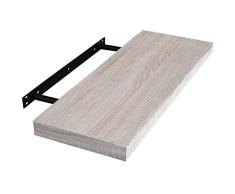 EUGAD Estante Flotante de Pared Retro Estantería de Pared Madera Colgar Libro CD para Salon Dormitorio 100cm Sonoma Roble 0041QJ