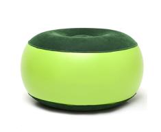 cohk sillón hinchable resistente portátil al aire libre silla de camping hinchable taburete reposapiés Cojín para oficina en casa Yoga