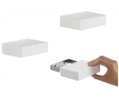 Umbra 325560-660 Showcase - Juego de 3 módulos de estantería, color blanco