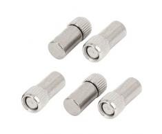 Estante de cristal clavijas postes de soporte de rosca individual de acoplamiento 22 mm x 9 mm 5 piezas