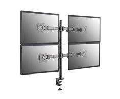 Equip 650117 Soporte de Mesa para Pantalla Plana 68,6 cm (27") Abrazadera Negro - Soporte para televisor (Abrazadera, 32 kg, 33 cm (13"), 68,6 cm (27"), 100 x 100 mm, Negro)