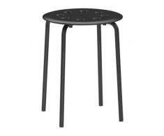 IKEA MARIUS – Taburete empilage "" apilable – 45 cm Altura de Asís – acero – negro