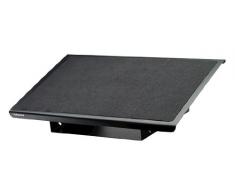 Fellowes - Metálico Professional Series - Reposapiés Metálico Ergonómico de Altura Ajustable, Negro, 56x35x100/165