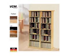 VCM Ronul-Torre para CD/DVD, para 300 CDs, sin Puerta de Cristal, Color Roble rústico