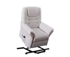 ECO-DE Sillón de Masaje Elevador, 9 Programas de Masaje, 5 Niveles Intensidad, función Levantapersonas, Polipiel High Touch, “Confort Plus” Beige