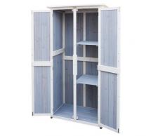 HABAU 3096 - Jardín flachdach gabinete, Grandes, Multicolores, 77 x 60 x 175 cm