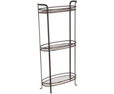 InterDesign Torre de 3 Niveles de estantes, Color Bronce, 32x14.5x66 cm