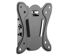 RICOO Soporte de Pared para TV y PC Monitor de Ordenador N0911 Mueble para televisores Brazo Colgante Inclinable 3D articulado OLED LED LCD Plasma 4K Curvo VESA 100x100 Universal para televisor