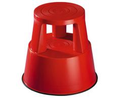 Wedo 212 202 Taburete con Ruedas, Rojo
