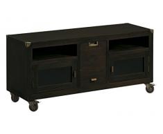 Moycor Industrial - Mueble para TV, 2 cajones, 2 Puertas + Ruedas, 120 x 40 x 55 cm