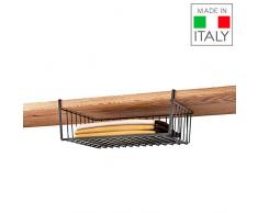 Metaltex Lava Estante, Negro, 40 cm