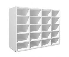 vidaXL Zapatero 92x33x67,5 cm Madera Blanco Estante Mueble Organizador Zapatos
