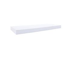 Rebecca Mobili Juego de 2 estantes para Pared, estantería Moderna, Blancas, MDF, estile Moderno, salón Dormitorio - Medidas: 3,8 x 60 x 25 cm (AxANxF) - Art. RE6062