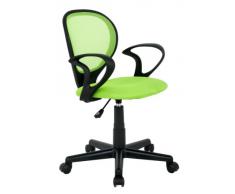 Silla de oficina Silla giratoria verde/negra - H-2408F/1408