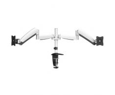 Equip 650113 Soporte de Mesa para Pantalla Plana 68,6 cm (27") Abrazadera Negro, Blanco - Soporte para televisor (Abrazadera, 18 kg, 33 cm (13"), 68,6 cm (27"), 100 x 100 mm, Negro, Blanco)