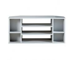 Suki Mueble de Esquina para televisor, Color Blanco.