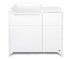 YappyKids YappyClassic - Cómoda de color blanco con cambiador