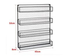 HLC-Estantería/Soporte para Especias de Acero Inoxidable, Organizador especiero Cocina