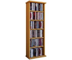 VCM Vostan-Torre para CD/DVD, para 150 CDs, sin Puerta de Cristal, Color Haya, Haya, Haya