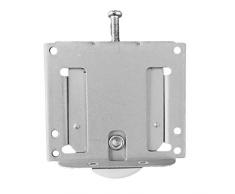 Lorsoul Rodillo Deslizante Puerta del guardarropa del Mueble de Metal Polea Armario Ruedas suspendidas de Rodillos 2pcs / Set