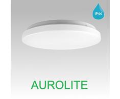 AUROLITE LED Super Slim 32W IP44 Lámparas de techo, Ø 38cm, 4000K, 2800LM, Impermeable, Iluminación para baño, Cocina, Recibidor, Oficina, Iluminación empotrada, Luz de techo para baño, Alta calidad