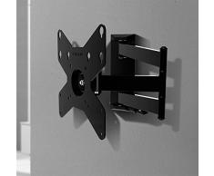 Gisan AX212 Soporte de Pared articulado, Acero, Negro, para TV LED/LCD de Peso máximo 20 kg y VESA 200 x 200 mm