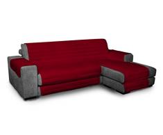 salvadivano Salva sofá microfibra con chaise longue adaptable 190 cm burdeos