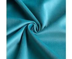 MIULEE Pack de 2, Terciopelo Suave Juego de Mesa de Manta de decoración Cuadrado Fundas de Almohada Funda de cojín para sofá Dormitorio Coche 18 x 18 Pulgada 45 x 45 cm Teal Green