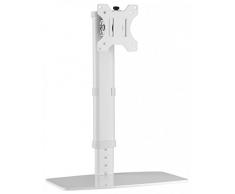 RICOO TS6811, Soporte Monitor Mesa, Giratorio, Inclinable, Pantalla PC 12-32 (30-81cm), Base articulado, Stand monitores, VESA 75x75 100x100, Blanco