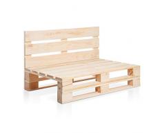 SUENOSZZZ-ESPECIALISTAS DEL DESCANSO Sofa PALETS Madera para Jardin sin Barniz, Sillón Palet sin Cojines. Palets Europeos con Respaldo y Asiento, Sofás para Patio, Palet Chill out