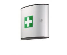 Durable 197023 - Botiquín de primeros auxilios con cerradura de cilindro y 2 compartimentos abatibles