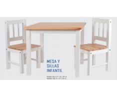 Mesas y sillas infantiles de madera